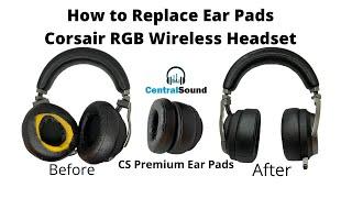 How to Replace Ear Pad Earpads Cushions on Corsair RGB Virtuoso SE Gaming Headsets  #corsairgaming