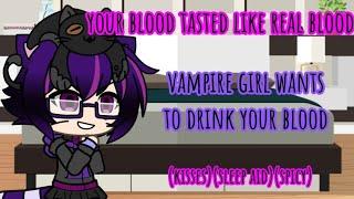 (ASMR roleplay) vampire girl taste your blood ‍️ (kisses)(sleep aid)(spicy) 18+