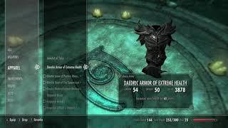 how to get daedric armor at level 1 skyrim