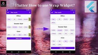 Flutter Tutorial - Flutter Wrap Widget