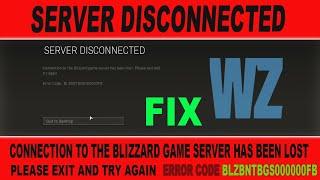 how to #fix connection to blizzard servers lost warzone ll server disconnected ll by borntoplaygames