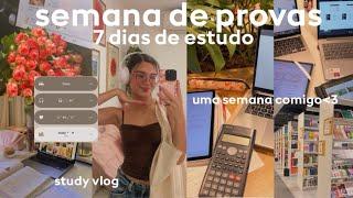 VLOG SEMANA DE PROVASStudy Vlog| 7 dias de estudo comigo