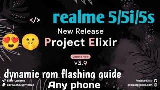 Project Elixir 3.9 Retrofit Dynamic Partitions rom  | installation process | any custom rom flashing