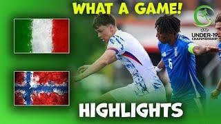 Italy v Norway | U19 Euro Championship | Highlights 15-07-2024