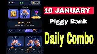 Piggy Bank Daily Combo 10 January | Piggy Bank Combo Today| Piggy Bank Airdrop Combo