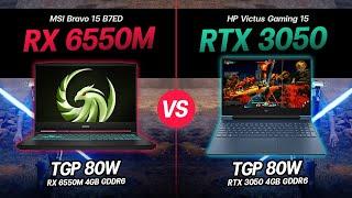 [Gaming Test] Battle RX 6550M vs RTX 3050 Test in 11 Games