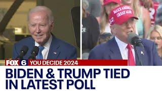 Marquette poll: Biden, Trump tied among registered voters in Wisconsin | FOX6 News Milwaukee