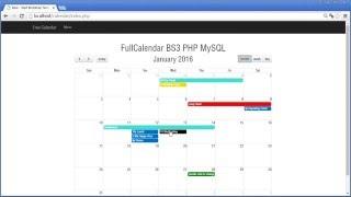 FullCalendar 2 php-MySQL