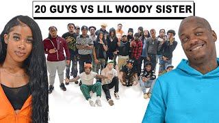 20 GUYS VS 2 COMEDIANS: LIL WOODY & HIS LITTLE SISTER