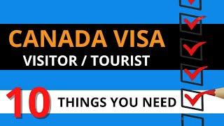 CANADA TOURIST VISA DOCUMENT CHECKLIST - How to apply for visitor visa to Canada 1/3