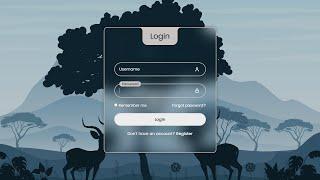 Modern Login Form Using HTML & CSS - Step by Step Tutorial