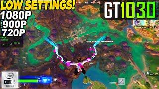 Fortnite Chapter 5 Season 4 GT 1030 + İ5 10400F - 1080p 900p 720p Low, Performance Mode,