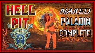 Naked Character Hell Pit EASY - Paladin No Gear PoV Week 1 - Neverwinter Mod 20