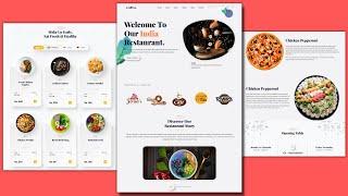Complete Responsive Food website using HTML, CSS, Bootstrap and JavaScript
