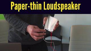 MIT researchers develop a paper-thin loudspeaker using straightforward fabrication process