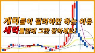 세력들이 개미들을 털고 가는 이유(원리를 모르면 평생 당합니다)