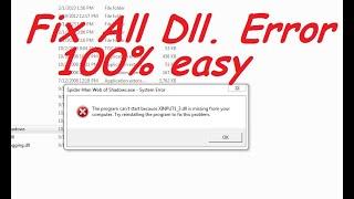 Fix All Dll. error  (2023) 100% Easy |26.Amirop