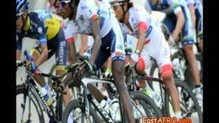 Tour de France Eritreans Daniel Teklehaimanot, Merhawi Kudus ERi-TV Reportage 2015