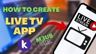 How To Create Live TV App in Kodular | Get Live Tv M3u8 Url Kodular App