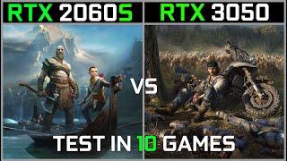 RTX 3050 VS RTX 2060 SUPER | Test in 10 New Games | 1080p