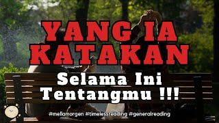 KATA DIA TENTANGMU SELAMA INI   #timelessreading #mellamorgen #generalreading #tarot #cinta