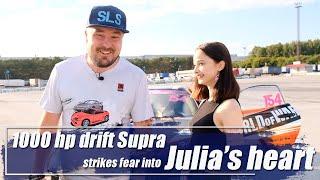 1000 hp drift Supra strikes fear into Julia’s heart