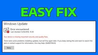 How To Fix 0x80070424 Windows Update Microsoft Store Error in Windows 11 & Windows 10