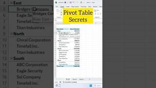 Pivot Table Secrets : Repeat Label Items and Tabular Form in Excel #excel #exceltips #exceltutorial