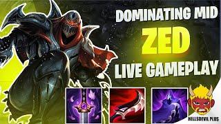 DOMINATING MID WITH ZED! - Wild Rift HellsDevil Plus Gameplay