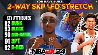 92 DUNK + 91 3PT + 93 BLOCK 2 WAY STRETCH BIG BUILD CAN DO EVERYTHING! BEST CENTER BUILD IN NBA2K24!
