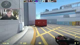s1mple Nuke Outside Molotov to Stop Rush in CS2