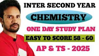 INTER SECOND YEAR CHEMISTRY ONE DAY STUDY PLAN 2025 /  AP AND TS