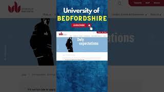 University Of Bedfordshire UK Eligibility |Scholarship And Programs Fee 2024| #scholarship