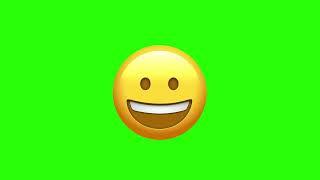 Happy Face Animated Emoji With Green Screen