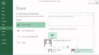 Microsoft Office Excel 2013 Tutorial: Sharing Workbooks | K Alliance