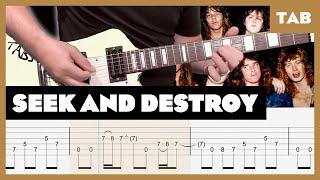 Metallica - Seek and Destroy - Guitar Tab | Lesson | Cover | Tutorial