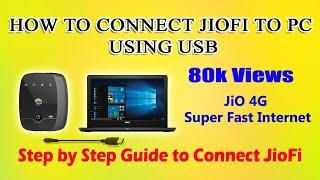 how to connect jiofi to pc using usb