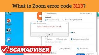 Zoom error 3113 - what does this error code mean? Is there a way how to fix it?