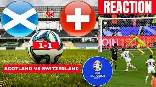 Scotland vs Switzerland 1-1 Live Stream Euro 2024 Football Match Score Commentary Highlights Direct