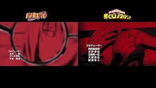 My Hero Academia Vs  Naruto Opening 14 Size Of The Moon (FANMADE)