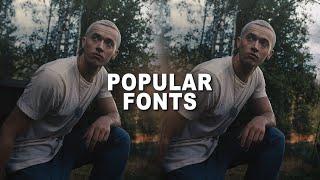 popular fonts for editing pt2