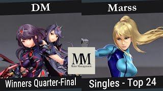 DM (Pyra/Mythra) vs Marss (Zero Suit Samus) - Top 24 Winners Quarters - Meter Management