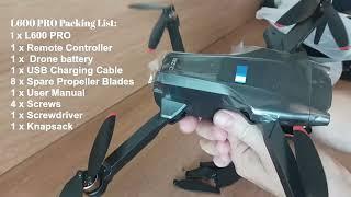 LYZRC L600 PRO GPS Drone unpacking and first flight