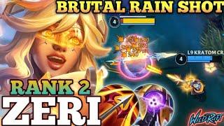 ZERI BRUTAL RAIN SHOT DMG! KILLING MACHINE MVP BUILD- TOP 2 GLOBAL ZERI BY L9 KRATOM CRAZY-WILD RIFT