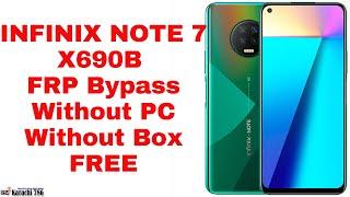 Android 10- INFINIX NOTE 7 X690 & X690B GOOGLE ACCOUNT BYPASS | X690b Frp Remove