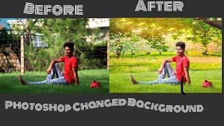 How to change photo background very easy | photo manupulation | Editing Guruji