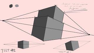 Horizon Tilt [2 Point Perspective Drawing]