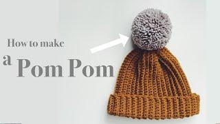 Pom Pom / ポンポンを作ります/ 手編みのニット帽やお部屋のデコレーションに / かぎ針編み初心者 / 小物