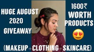 HUGE (over) AUGUST 2020 MAKEUP/ CLOTHING/ SKINCARE GIVEAWAY // kp styles