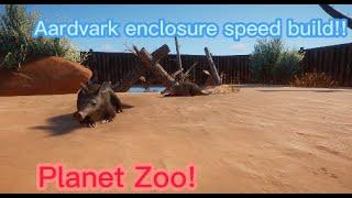 Aardvark Enclosure SPEED BUILD! (#planetzoo)